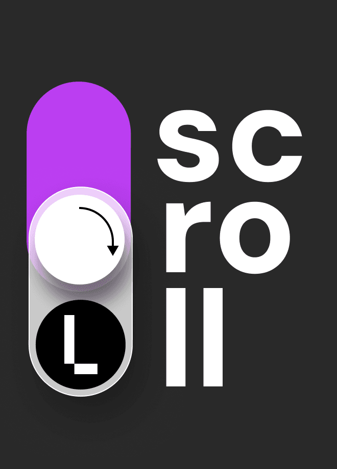 Kolorowa grafika z napisem scroll